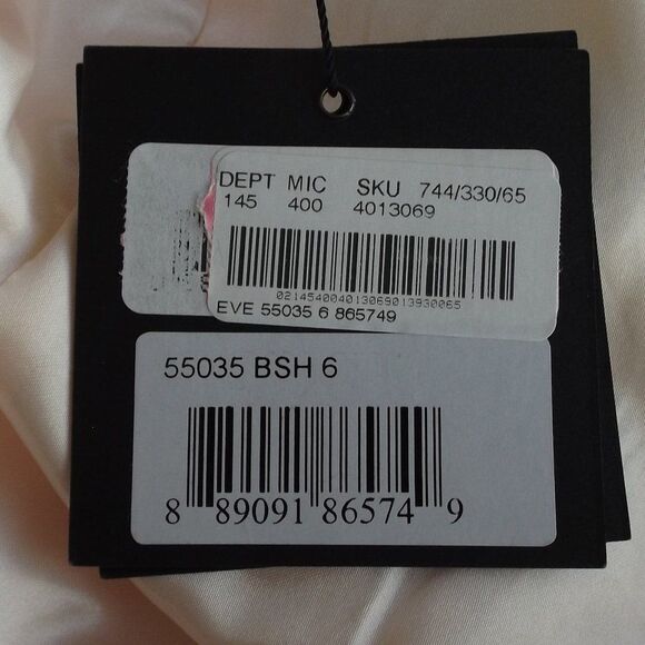 IEENA/MAC DUGGAL Gown, 6, Pastel Pink, FLAW, Sleeveless Maxi, Bow, Gathered - Picture 12 of 15